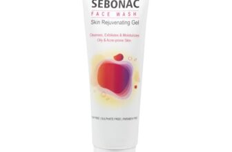 Sebonac Face Wash for Oily and Acne prone skin | Glycolic Acid, Aloe Vera, Vitamin E | Natural Biodegrable Surfactants | Soap Free | Paraben Free | Sulphate Free | Skin Rejuvenating Gel Cleanser 75g