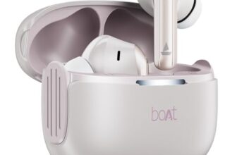 boAt Airdopes 219, 4Mics ENx, 40H Battery, Best in Segment for Calling, App Support, Bluetooth Earbuds, TWS Ear Buds Wireless Earphones with mic (Ivory Mist)