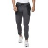 Spykar Men Anthra Melange Blended Ankle Length Mid Rise Joggers Trackpant