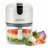 MILTON 6-in-1 Rechargeable Mini Electric Chopper I Unbreakable Food Grade Material I Stainless Steel Blade I Powerful Motor I Perfect to Chop, Mince, Cut, Dice, Whisk, Blend, Grey