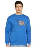 Amazon Brand – Symbol Men’s Cotton Blend Heavy Weight Round Neck Sweatshirt (Available in Marvel & Disney Graphics) (Regular Fit) (Lapis Blue_S)