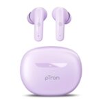 pTron Bassbuds Astra in-Ear TWS Earbuds w/Stereo Sound, 50Hrs Playtime, Stereo Calls, Custom EQ, Mobile App, BTv5.3 Headphones, Touch Control, Voice Assistant, Type C Charging & IPX4 (Lilac)