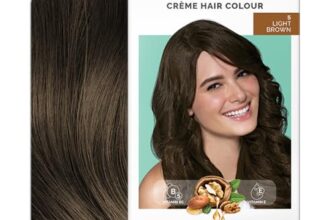 Streax Crème Permanent – 5 Light Brown Hair Color- 140 Ml, 100% Grey Coverage, Ammonia Free, Long Lasting For Women(Colourant Tube 60G,Developer Bottle 60Ml,Conditioner 20G)