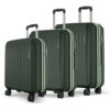 Safari Genius Alley Set of 3 (Cabin + Medium + Large) Trolley Bags Hard Case Polypropylene, 4 Wheels, 360 Degree Wheeling Luggage, Suitcase for Travel, Trolley Bags for Travel, Deep Forrest