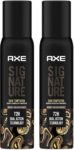 AXE SIGNATURE Dark Temptation Deodorant No Gas Body Perfume Deodorant Spray  –  For Men(400 ml, Pack of 2)