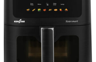Kenstar Aster Smart 4.5 L with See Through Window Non-Stick Pan 2 Years Warranty Air Fryer(4.5 L)