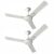 Havells 1200mm Enticer Art Energy Saving Ceiling Fan (Pearl White Chrome, Pack of 2)