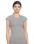 Macrowoman W-Series Women’s Regular Fit T-Shirt (MW3562_Lt. Grey Melange Small)