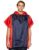 Amazon Brand – Solimo Water Resistant Polyester Poncho, Blue and Red, Free Size