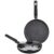 Amazon Brand – Solimo Aluminium 3 Piece Non-Stick Cookware Set with Detachable Handle | Granite Finish | Induction Base | Pfoa Free | High Temperature Resistant Exterior Coating | Black