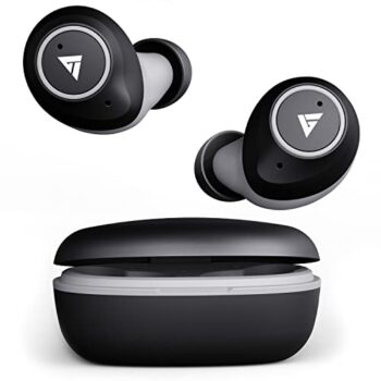 Boult Audio Airbass Q10 Bluetooth Truly Wireless in Ear Earbuds with Mic with 24H Total Playtime, Touch Controls, Ipx5 Water Resistant and Voice Assistant (Black)