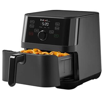 Instant Pot Vortex Digital Air Fryer, Touch Control Panel, 360 Degree EvenCrisp Technology, Uses 95 % less Oil, 6-in-1 Appliance: Air Fry, Roast, Broil, Bake, Reheat, and Dehydrate, (Vortex 4QT)