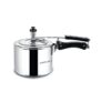 Bajaj PCX 43 Majesty 3 Litre Aluminium Pressure Cooker With Duo Inner Lid | Induction Compatible | ISI Certified | Sturdy Bakelite Handles ?Silver?