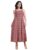 PURVAJA Women’s Square Neck Cotton Dress(Floe-191-M_Maroon)