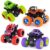 Rylan Monster Truck Toys for Kids Friction Powered Monster Truck Car Toy for Baby Push & Go Toys 4wd Monster Truck for Boys & Girls Multi Color (Pack of 4)