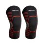 Amazon Basics Nylon Knee Support | Lightweight Knee Sleeve for Men and Women | Stretchable | for Sports, Fitness and Daily Use | Pack of 2 | Black, S
