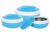 Princeware Solar Casserole with Inner Stainless Steel – Set of 3 (530 ml,780 ml,1290 ml), Blue