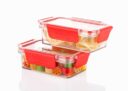 Ritu J-343 Plastic Storage Box Fridge Organizers Kitchen Container Freezer Food,Vegetables,Fruits,Fish and Egg with Airtight Lid – 1000ml (Pack of 1)