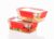 Ritu J-343 Plastic Storage Box Fridge Organizers Kitchen Container Freezer Food,Vegetables,Fruits,Fish and Egg with Airtight Lid – 1000ml (Pack of 1)