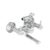 Eauset Plus Brass Bath Mixer with Crutch | Wall Mounted Hot & Cold Bath Shower Mixer Tap | Leak Resistant Bathroom Faucet | Adjustable Hot Limit | Polished Finish