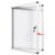 Swansea Enclosed Bulletin Board Dry Erase Noticeboard Lockable Display Boards White with Aluminium Frame 20x16inch(2xA4)