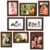 Amazon Brand – Solimo Collage Photo Frames, Set of 8, Brown