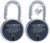 Hindson India Round 65mm Padlock – Heavy Duty Metal Body Lock with Double Locking Mechanism, 8 Steel Levers, 3 Silver Keys | Ideal for Door Lock, Gate Lock, Shutter Lock | Pack of 2