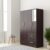 Amazon Brand – Solimo Cabelli Engineered Wood 4 Door Wardrobe with 2 Drawers and Mirror (Wenge Finish)