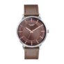Sonata Poze 6 Strokes and Stroll Quartz Brown Round Dial Men’s Watch | Leather Strap Material | Watches for Men Analog – SP70076SL01
