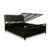 Royal Interiors Torrik Metal Single Bed with Storage and Foam Mattress | Wrought Iron Single Size Cot with Hydraulic Storage| Single Cot Bed for Bedroom with Headboard & Footboard (75X48), Dark Black