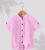 Rutabo Boys Solid Casual Pink Shirt