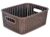 Fun Homes Multiuses Large M 20 Plastic Tray/Basket/Organizer Without Lid (Brown) -46FH085