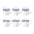 Larah By Borosil Tuscan Opalware Up Set, 6-Pieces, White – 100 Ml