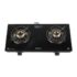 Havells GEOSLIM JUMBO Gas stove |3 Heavy Duty Forged Brass Burner|6 mm Toughened Glass|Premium Valves|Removable Drip Tray|Soft Touch Knobs|5 year Warranty on Burners, Glass & Valves by Havells (Black)