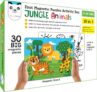 Play Panda Magnetic Puzzles Jungle Animals 10 in 1 with 10 Magnetic Puzzles,Write&Wipe Magnetic Board,50+ GK Facts,Sketch Pen&Duster-Make Beautiful Magnetic Animals-Educational Toy for 3+