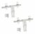 Aas Copula Elegant Stainless Steel Door Aldrop Ss Finish with Cram and Hook Set, Stylish & Modern Design, Secure Your Space with The Laher Door Lock (Pack of 2)