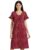 Amazon Brand – Eden & Ivy Women’s Nightdress Regular Nightgown (EI-AW20DR01-SC-10_Wine_L)
