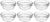 Amazon Brand – Solimo Glass Solid Bowls set (6 pieces, 75ml), Transparent