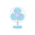 Havells 400 mm SWING NEO Table Fan (ICY BLUE)