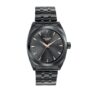 Sonata Poze 6 Graphite Groove Gents Quartz Black Round Dial Men’s Watch | Stainless Steel Strap Material | Watches for Men Analog – SP70077NM01