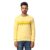 Park Avenue Men’s ONE Piece Slim FIT Medium Yellow Casual Sweatshirt