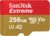 SanDisk Extreme 256 GB MicroSD Card Class 10 190 MB/s  Memory Card