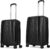 ARISTOCRAT Invictus 2P Set (Cabin+Medium) – Trolley Bag Jet Black Cabin & Check-in Set 4 Wheels – 26 Inch