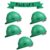 Allen Cooper Industrial Safety Helmet SH-722, Shell with Ventilation, Plastic Cradle with Ratchet adjustable Headband – GREEN (Pack Of 5)