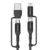 Ambrane 4-In-1 Type-C & Lightning Usb Cable With 60W Fast Charging, 480Mbps Data Sync, Pd Technology, Compatible With All Type-C And Apple Devices, 1.2M (Acqcs-12 Black)