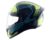 Vega Ranger DX Crew Full Face Riding Helmet with Lightweight Shell, Comfortable Liner, Shock Absorbing Interior, Ventilated Fit, Aerodynamic Build, and Modern Black Neon Yellow Styling Black Neon Yellow-L