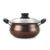 CELLO Non Stick Induction Compatible Gravy/Biryani Handi with Stainless Steel Lid, 1.5 LTR, Brown, 1.5 Liter