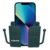 ElevOne Wall Mounted Mobile Holder Storage Case for Remote, Wall Mount Mobile Stand/Multi-Purpose Stand with Hole for Phone Charging & Key Chain Holder, Multi Purpose Accessories (EMH-1, Green)