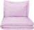 AmazonBasics Microfiber Comforter COVER with pillow cover – Single (66×90-inch, 2-Piece), Frosted Lavender (COMFORTER NOT INCLUDED)