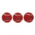 playR X Mumbai Indians Super Turf Balls Pack of 3 – Red
